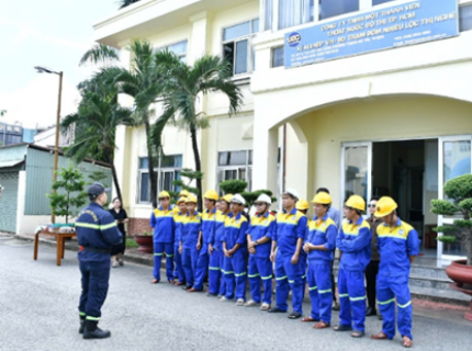 Trạm bơm Nhiêu Lộc – Thị Nghè tập huấn an toàn lao động và PCCC